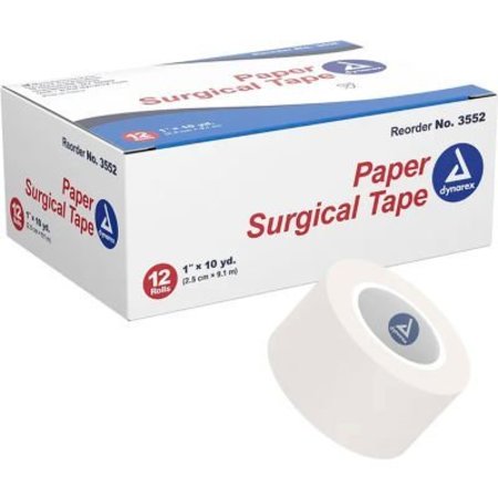 DYNAREX Dynarex Paper Surgical Tape, 1inW x 10 yards, Pack of 144 3552